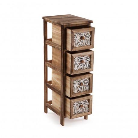 4-DRAWER CABINET LEAF 26X32X81