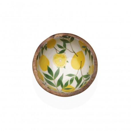 LEMONS ENAMELED BOWL