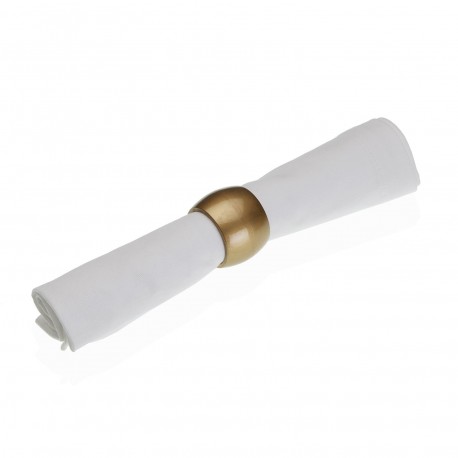 SET OF 4 GOLD NAPKIN RINGS