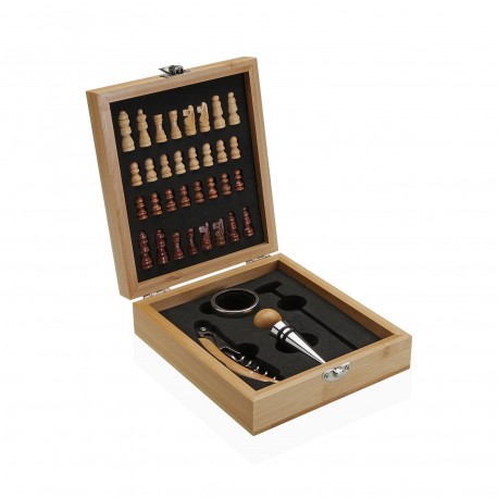 WINE SET 4 ACCESSORIES W/ CHESS