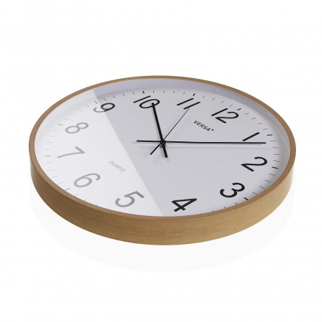 DARK WOOD WALL CLOCK 40CM