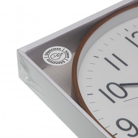LIGHT WOOD WALL CLOCK 35CM