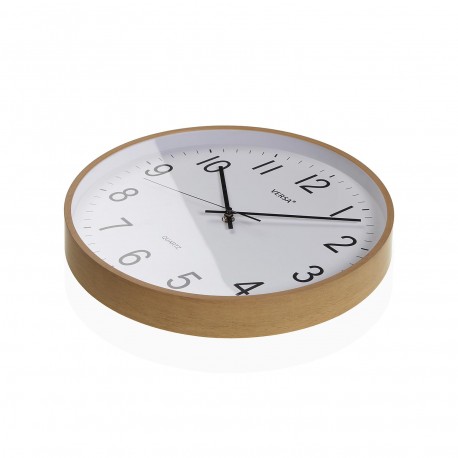 DARK WOOD WALL CLOCK 30CM