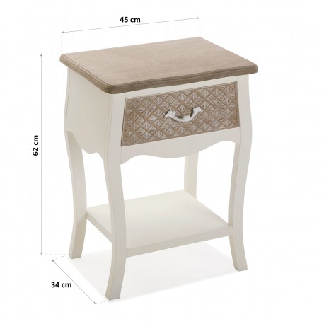 BEDSIDE TABLE  WITH DRAWER