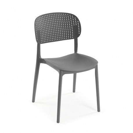 STACKABLE DINING CHAIR GREY