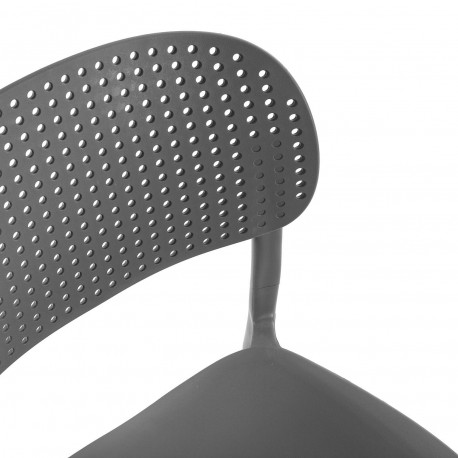 STACKABLE DINING CHAIR GREY