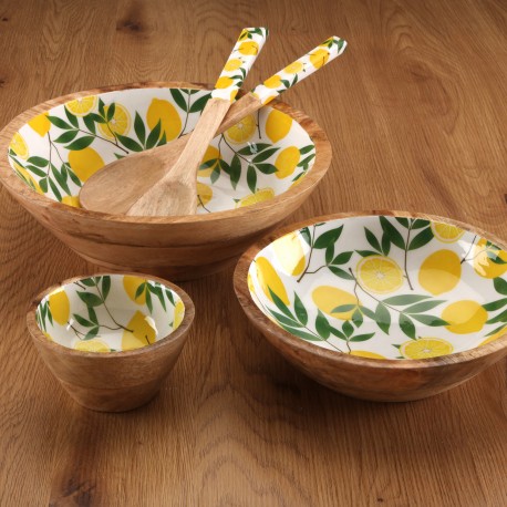 LEMONS ENAMELED BOWL