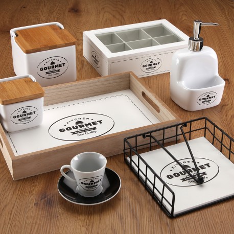 GOURMET SET 6 CUPS & SAUCERS