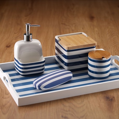 BLUE STRIPED PLACEMAT