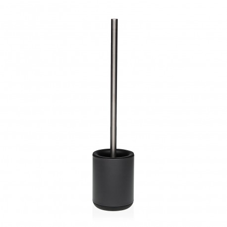 DARK GREY METAL TOILET BRUSH HOLDER