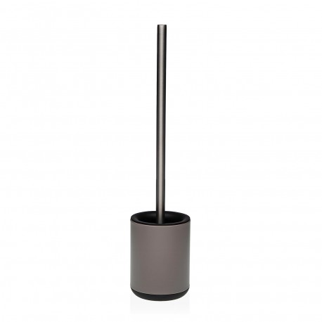 LIGHT GREY METAL TOILET BRUSH HOLDER