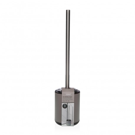 LIGHT GREY METAL TOILET BRUSH HOLDER