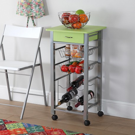 KITCHEN TROLLEY GREEN 40CM