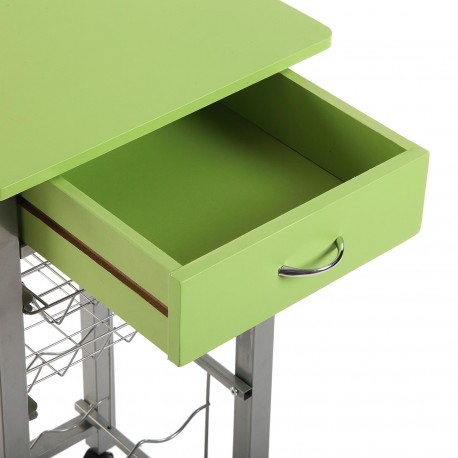 KITCHEN TROLLEY GREEN 40CM