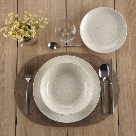 SERPENTINE DINNERWARE SET 18 PIECES