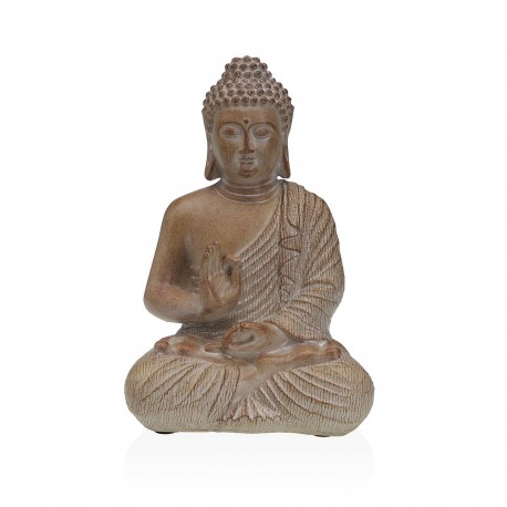 STONE COLOUR BUDDHA FIGURE