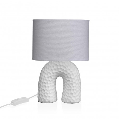 WHITE ARC TABLE LAMP