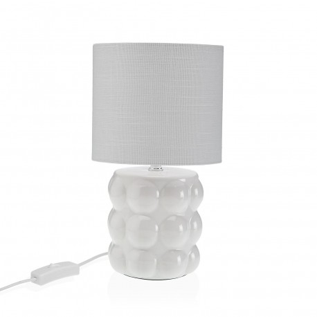 WHITE BASE LAMP W/ ROUNDED SHADE