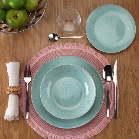 PIA DINNERWARE SET 18PCS BLUE