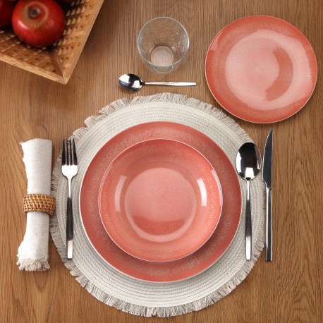 PIA DINNERWARE SET 18PCS PINK
