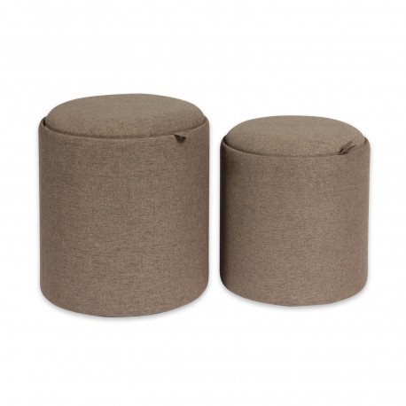 SET 2 STORAGE OTTOMAN