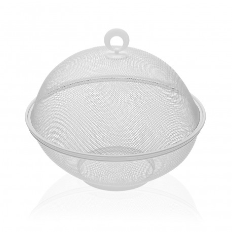 WHITE FRUIT BOWL WITH LID