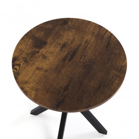 WOODEN ROUND SIDE TABLE 40x50