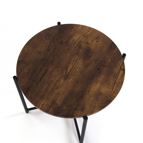 WOODEN ROUND SIDE TABLE 51x40