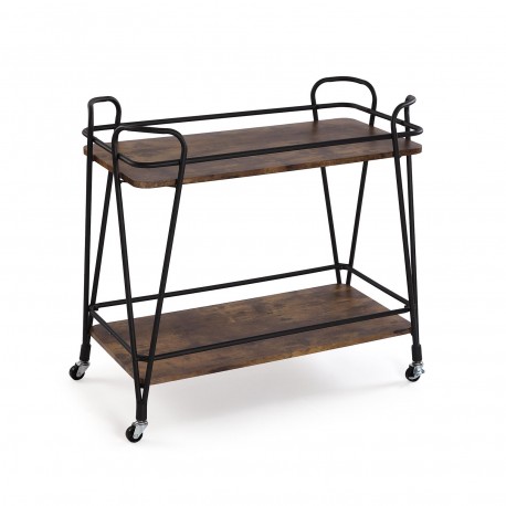 WOODEN RECTANGULAR SIDE TABLE