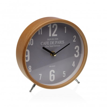 GRAY CAFÉ DE PARIS TABLE CLOCK 18.5 CM