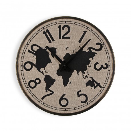 MAP WALL CLOCK 40 CM