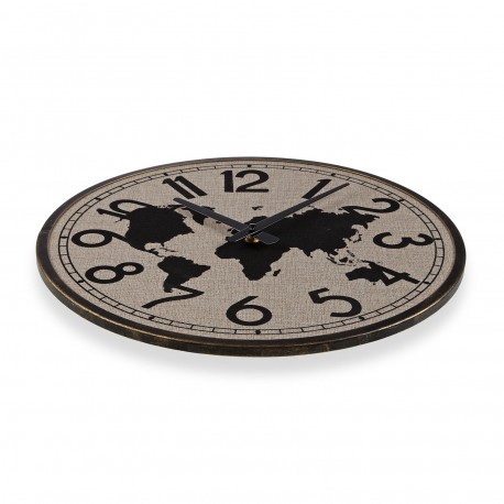 MAP WALL CLOCK 40 CM