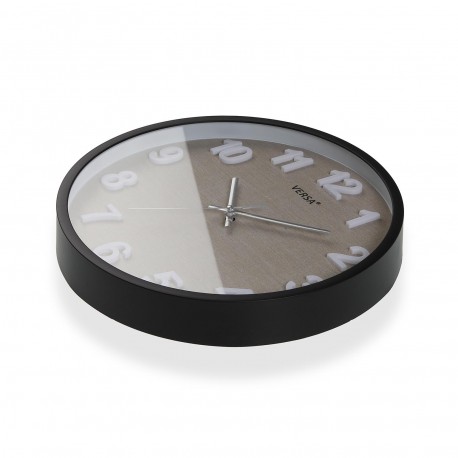 VESTA BLACK WALL CLOCK 30 CM