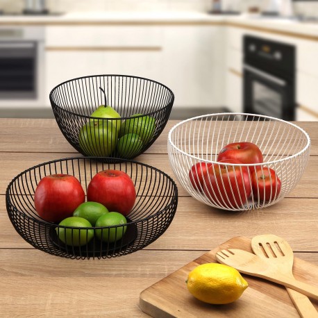 WHITE FRUIT BASKET