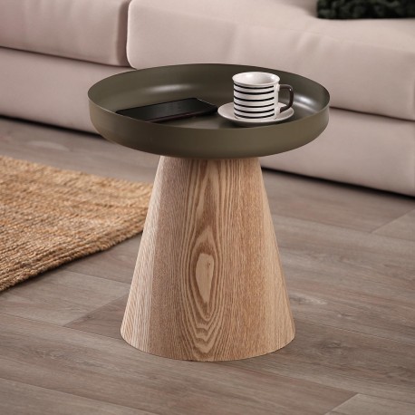 JANE GREEN ROUND SIDE TABLE