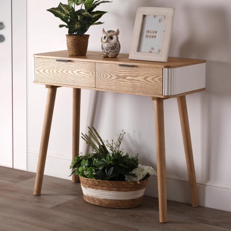 LEIAH 2-DRAWER CONSOLE 90CM