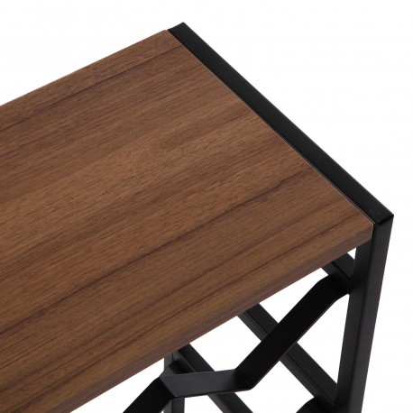 BLACK WINE RACK 12 BOTTLES