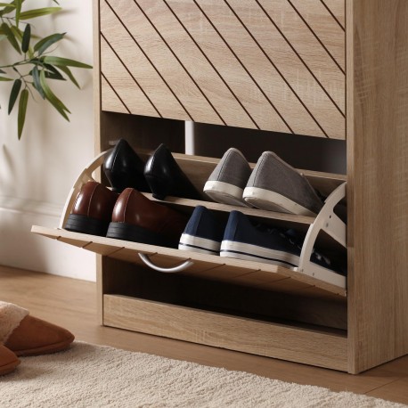 2-DRAWER SHOE CABINET NIALL LIGHT