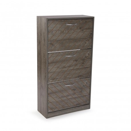 3-DRAWER SHOE CABINET NIALL DARK