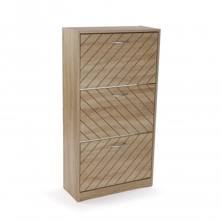3-DRAWER SHOE CABINET NIALL LIGHT