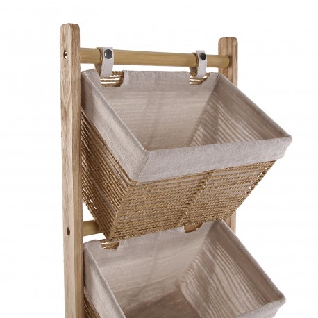 BATHROOM UNIT 3 BASKETS BROWN ZENIT