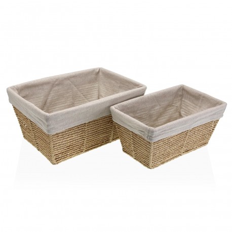 SET OF 2 BASKETS BROWN ZENIT WITHOUT LID