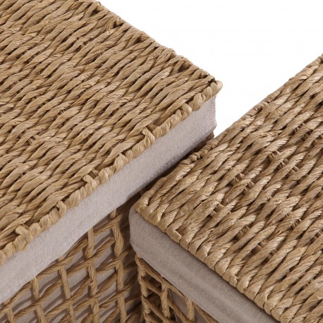 SET OF 2 TALL BASKETS BROWN NADIR