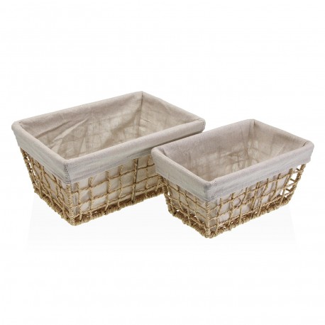 SET OF 2 BASKETS BROWN NADIR WITHOUT LID