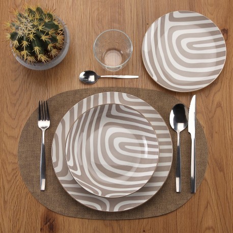 18 PCS DINNER SET DENALI LIGHT GRAY