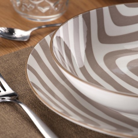 18 PCS DINNER SET DENALI LIGHT GRAY