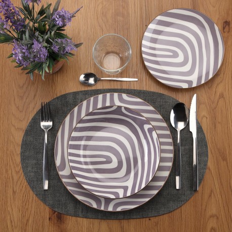 18 PCS DINNER SET DENALI GRAY