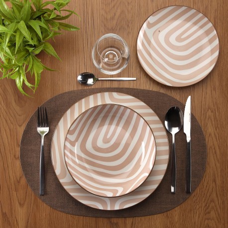 18 PCS DINNER SET DENALI BEIGE