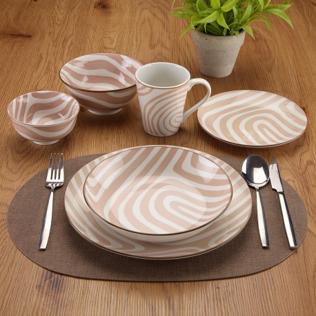 18 PCS DINNER SET DENALI BEIGE