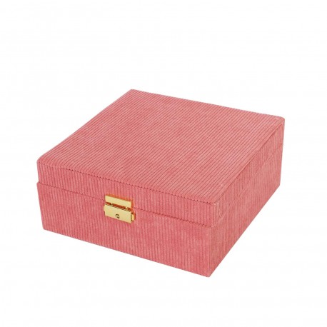 VELVET JEWELRY BOX RED